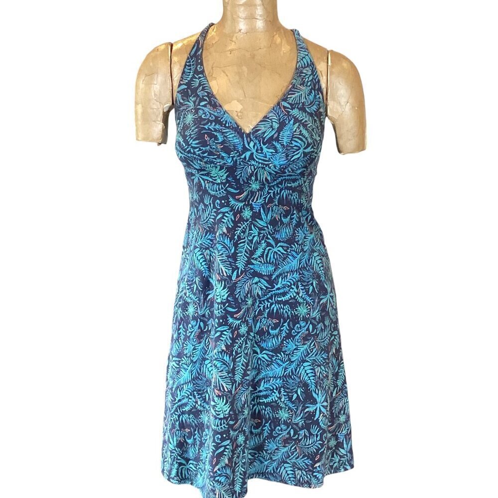 Patagonia Women's Athleisure Sports Dress‎ XS/S Blue Organic Cotton #133R - Picture 4 of 12